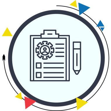 İşe alım web simgesi vektör illüstrasyonuName