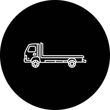 Tow Truck web icon vector illustration