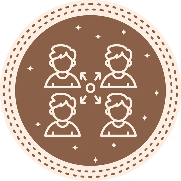  toplantı simgesi vektör illüstrasyon tasarımı