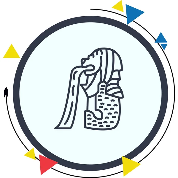 aslan simgesi vektör çizimi tasarımı