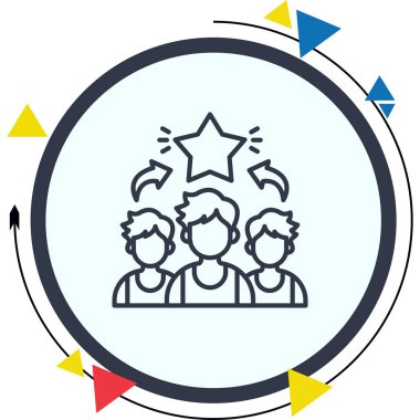 iş liderliği, web basit simgesi