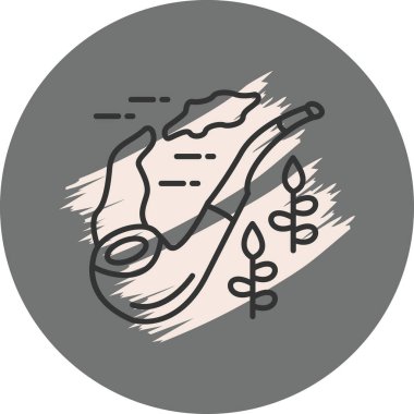 Sigara piposu Temizlenmiş Dijital Grafik Düzeni