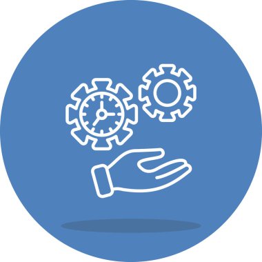 Zaman Yönetimi Yaratıcı Modern Düz Vektör Tasarımı