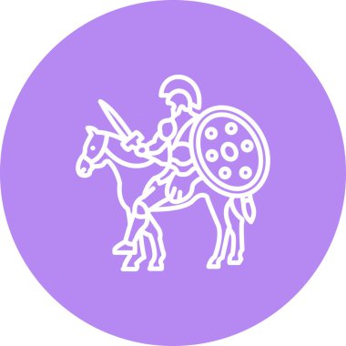 Şövalye Atı Modern Dijital Tasarım Elemanı