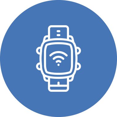 Akıllı Saat İnternet Ayırt Modern Temiz Sanat Özelliği