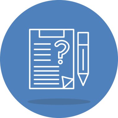 belge simgesi, vektör illüstrasyonu basit tasarım