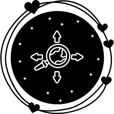 araştırma web simgesi vektör illüstrasyonu