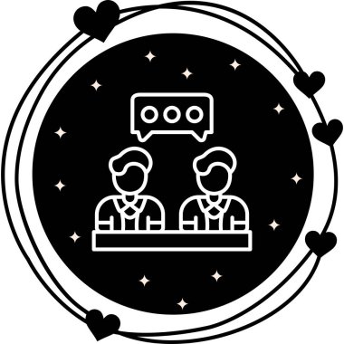  toplantı simgesi vektör illüstrasyon tasarımı