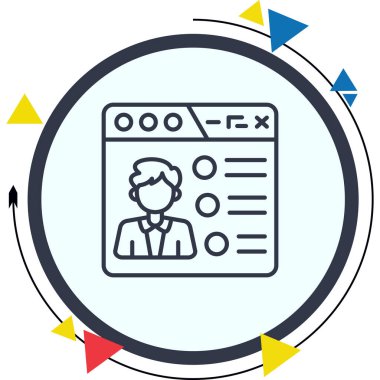 Çevrimiçi Kayıt Yaratıcı İşlevsel Web Grafiksel Sembolü