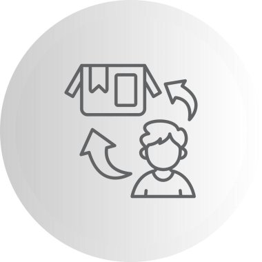 Basit geribildirim simgesi vektör çizimi