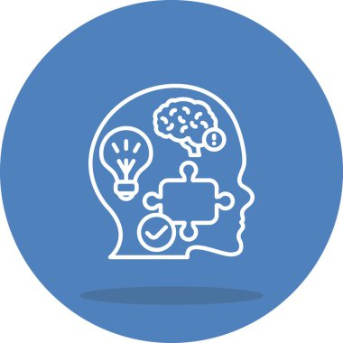 Sorun Çözülen Yüksek Çözünürlüklü Düz Tasarım Sembolü