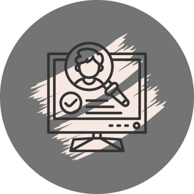 Arama Web simgesi vektör illüstrasyonu işe alınıyor