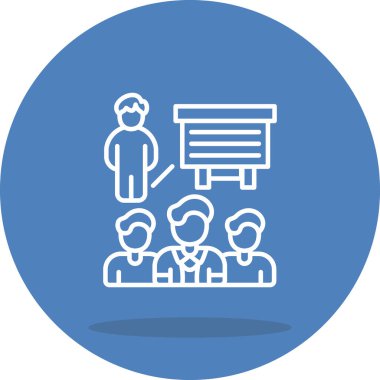 sunum web simgesi vektör illüstrasyonu