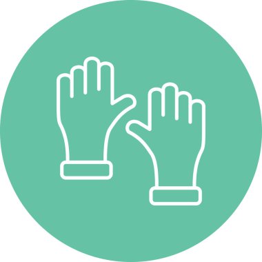 Bir çift eldiven. Uygulama için basit simge