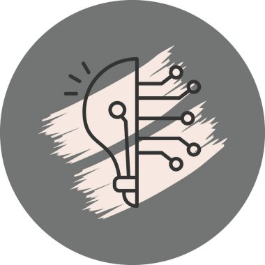 Teknoloji web simgesi, basit vektör tasarımı