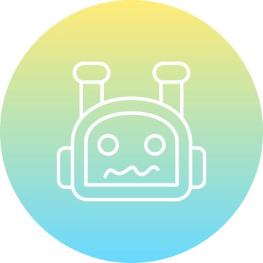 Bot simgesi, vektör illüstrasyonu basit tasarım