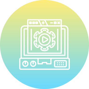 Dijital Varlık Yüksek Çözünürlüklü Düz Tasarım Sembolü