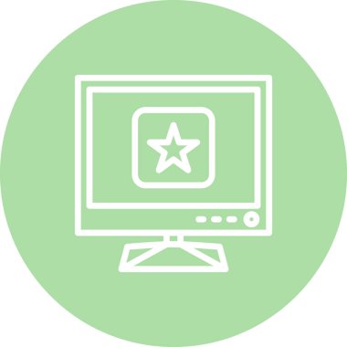 Tv Yıldızı Simgesi, Basit İllüstrasyon