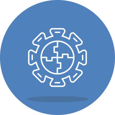 Bulmaca simgesi, basit illüstrasyon tasarımı