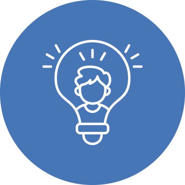 Girişimcilik web simgesi, basit vektör tasarımı