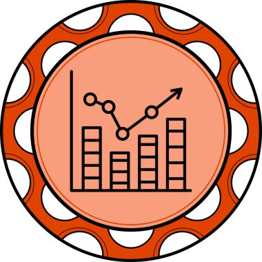 İlerleme web simgesi vektör illüstrasyonu