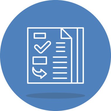 belge simgesi, vektör illüstrasyonu basit tasarım