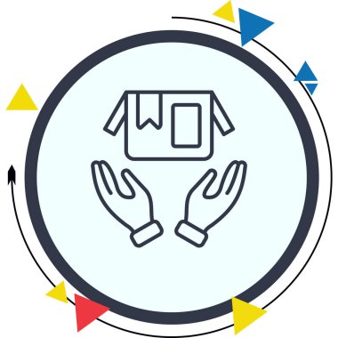 gönderme web simgesi vektör illüstrasyonu