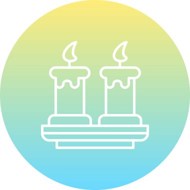 mum ağ ikonu vektör illüstrasyonu