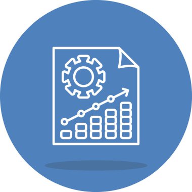 Proje Yönetimi web simgesi vektör illüstrasyonu