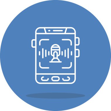 Ses Tanıma Ağı vektör çizimi