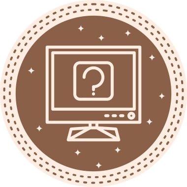 soru web simge vektör çizim