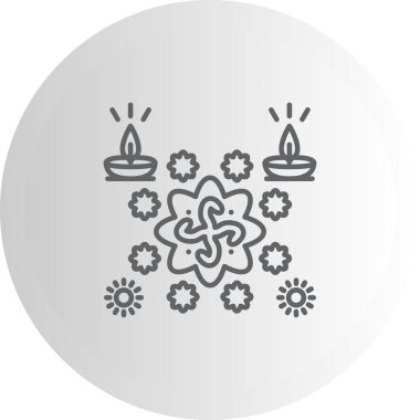 Gamalı haç Dengeli Özel Düz Vektör Düzeni