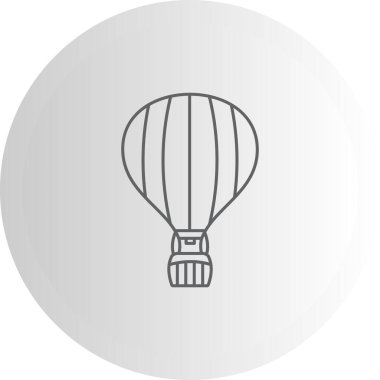 Sıcak Hava Balonu Parlak Modern Yaratıcı Sanat Düzenlemesi