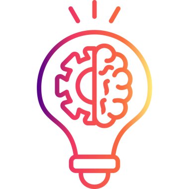 Makine Öğrenme Web simgesi vektör çizimi