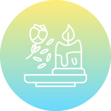 mum ağ ikonu vektör illüstrasyonu