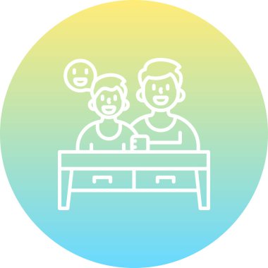 Üst web simgesi vektör illüstrasyonu