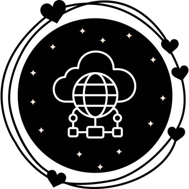 Bulut Dengeli Düz Modern Tasarım Elementi