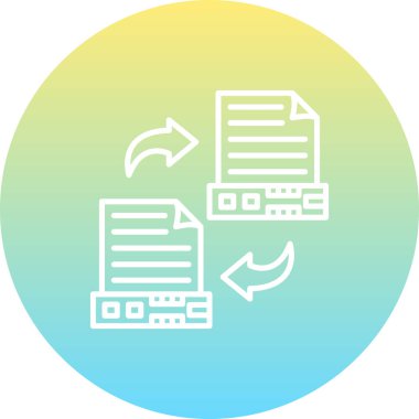 Veri Göç Dinamik Yaratıcı Dijital Grafik ŞekliName