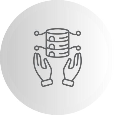 Veri Yönetimi Entelektüel Özel Vektör Sanatı Nesnesi