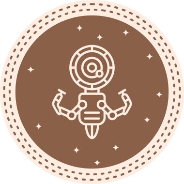 Robot simgesi, modern vektör illüstrasyonu