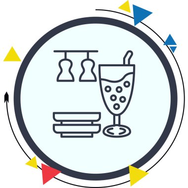 Kokteyl Farklı Vibrant Dijital Grafik Özelliği