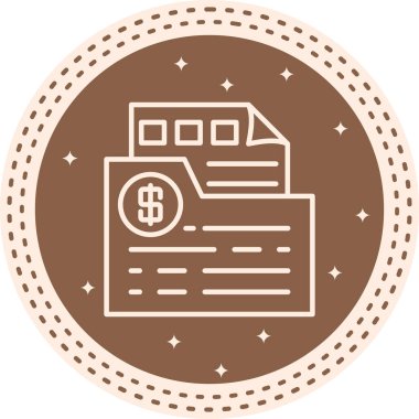 Belge Simgesi. Web Kullanımı için Basit Vektör İllüstrasyonu.