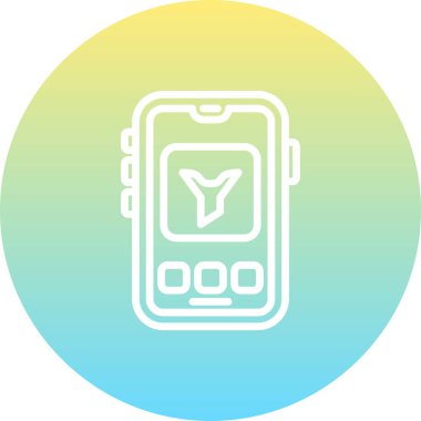 akıllı telefon simgesi, vektör illüstrasyonu basit tasarım