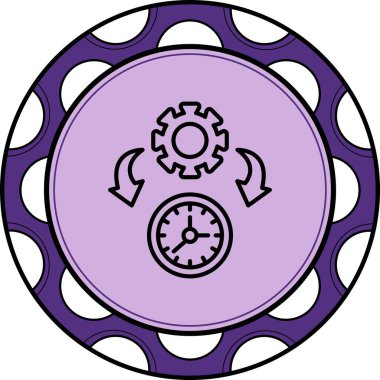 Zaman Yönetimi Eşsiz Web Grafiksel Resimlemesi