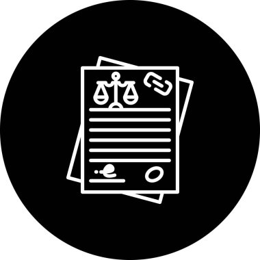 Belge Simgesi. Web Kullanımı için Basit Vektör İllüstrasyonu.