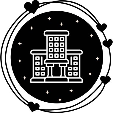 Üniversite ikon vektör çizimi tasarımı