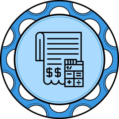 Okul harcı web simgesi vektör illüstrasyonu