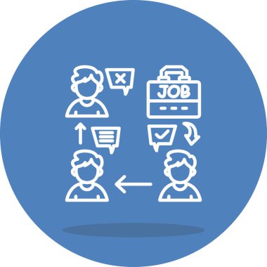 İş İşe Alma Profesyoneli Asgari Yaratıcı Grafiksel Nesne