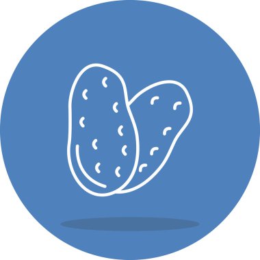 Patates web simgesinin vektör illüstrasyonu
