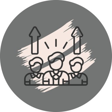 takım web simgesi vektör illüstrasyonu